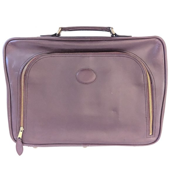 Vintage Bags Citicorp Branded Leather Zip Up Briefcase Poshmark